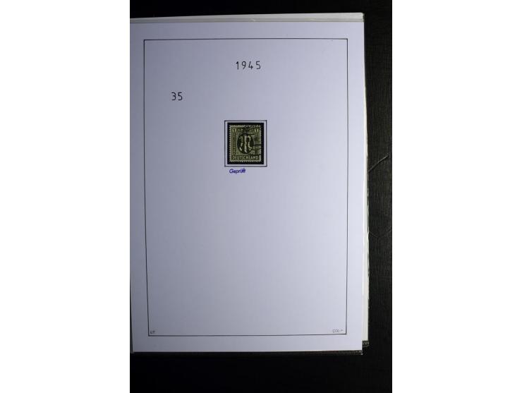 1945/49, gestempelte, stark spezialisierte Sammlung mit u.a. Mi.-Nr. 7I-III, 10B, 13C, 13E, 17bD, 20AXa, 22D (Fotoattest Wehn