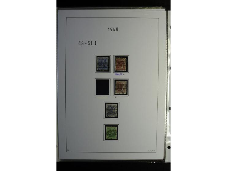 1945/49, gestempelte, stark spezialisierte Sammlung mit u.a. Mi.-Nr. 7I-III, 10B, 13C, 13E, 17bD, 20AXa, 22D (Fotoattest Wehn