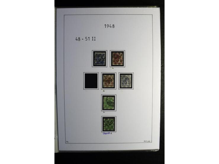 1945/49, gestempelte, stark spezialisierte Sammlung mit u.a. Mi.-Nr. 7I-III, 10B, 13C, 13E, 17bD, 20AXa, 22D (Fotoattest Wehn