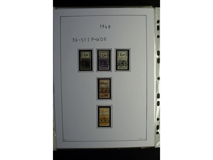 1945/49, gestempelte, stark spezialisierte Sammlung mit u.a. Mi.-Nr. 7I-III, 10B, 13C, 13E, 17bD, 20AXa, 22D (Fotoattest Wehn
