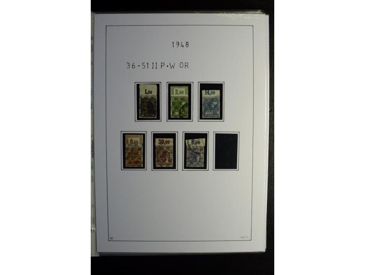 1945/49, gestempelte, stark spezialisierte Sammlung mit u.a. Mi.-Nr. 7I-III, 10B, 13C, 13E, 17bD, 20AXa, 22D (Fotoattest Wehn