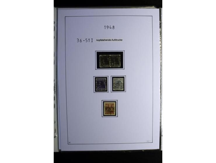1945/49, gestempelte, stark spezialisierte Sammlung mit u.a. Mi.-Nr. 7I-III, 10B, 13C, 13E, 17bD, 20AXa, 22D (Fotoattest Wehn