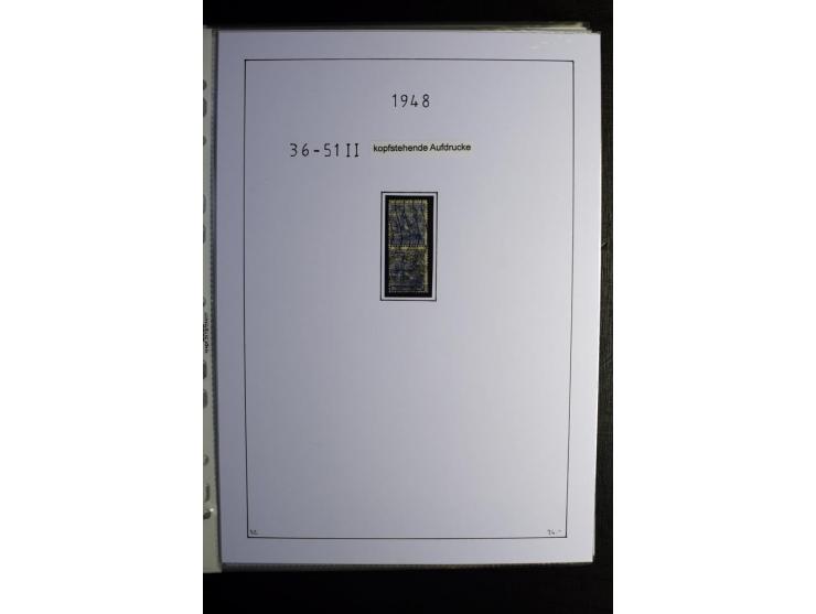 1945/49, gestempelte, stark spezialisierte Sammlung mit u.a. Mi.-Nr. 7I-III, 10B, 13C, 13E, 17bD, 20AXa, 22D (Fotoattest Wehn