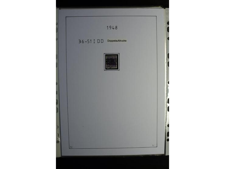 1945/49, gestempelte, stark spezialisierte Sammlung mit u.a. Mi.-Nr. 7I-III, 10B, 13C, 13E, 17bD, 20AXa, 22D (Fotoattest Wehn