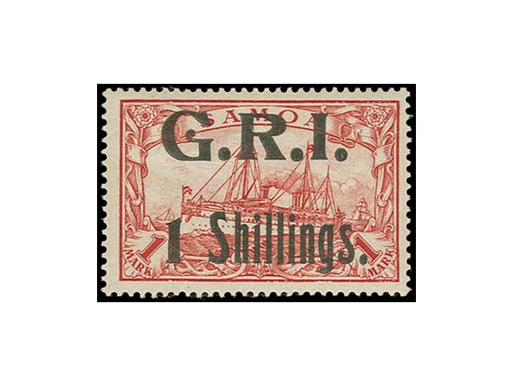 1 Shillings.on 1 m., unused, large part o.g., very fine and fresh, certificate BPA (2014)