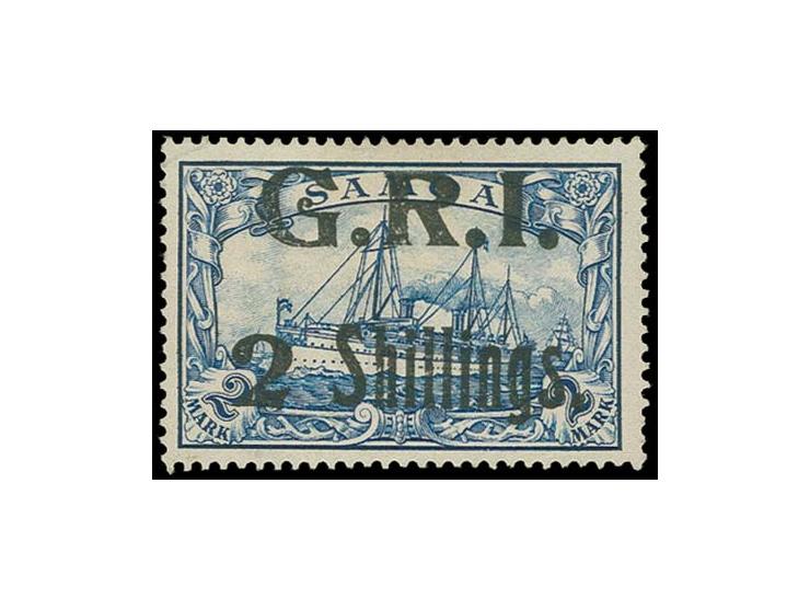 2 Shillings. on 2 m., unused without gum, few short perfs, certificate BPA (2014)