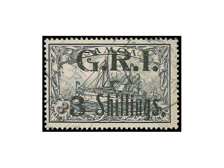 3 Shillings. on 3 m., used, fine, certificate BPA (2014)