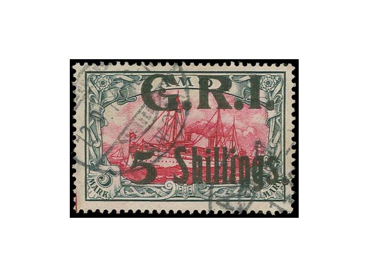 5 Shillings. on 5 m., used, fine, certificate BPA (2014)