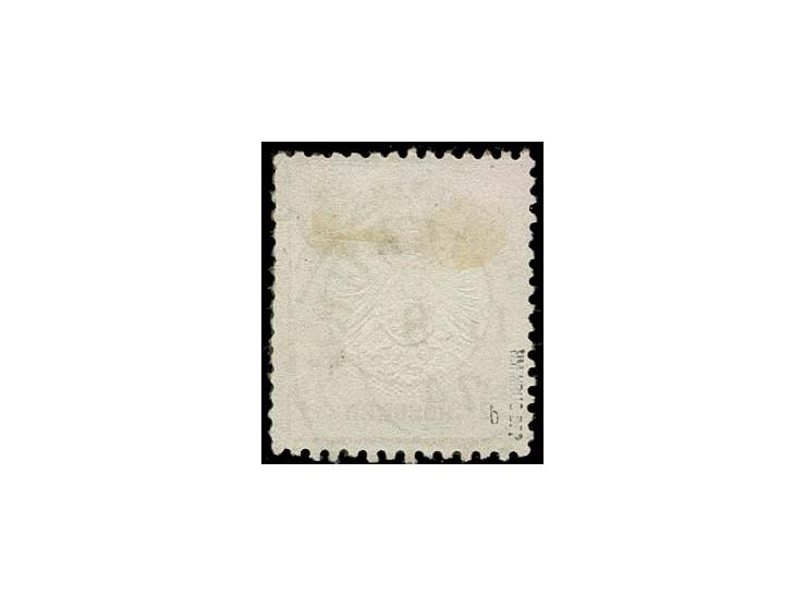 2½ Gr. rotbraun, mit Schleswig Holstein DKr. "SONDERBURG 11 8 74", teils etwas flache Zähne, sign. und Fotoattest Krug BPP (M