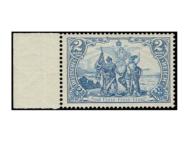 2 M., 26:17 Zähnungslöcher, postfrisch vom linken Seitenrand, tadellos, sign. Brandes, Fotoattest Jäschke-L. BPP (Mi. 500,-)