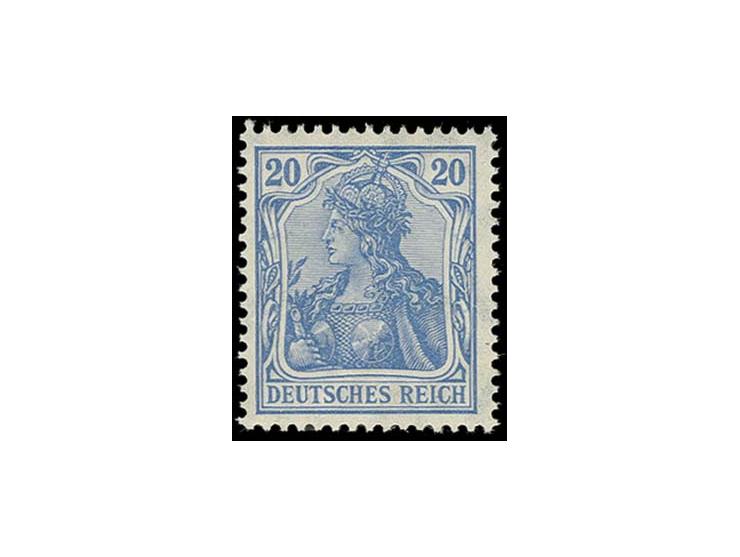 20 Pfg. mittelviolettultramarin, postfrisch, Pracht, sign. Jäschke BPP und Fotoattest Jäschke-L. BPP (Mi. 1.000,-)