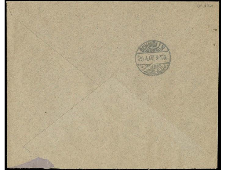 25 Pfg. schwärzlichorange/gelbschwarz mit Platten-Oberrand (mit Strichelleiste), 10 Pfg. mit Platten-Oberrand und 5 Pfg. mit 