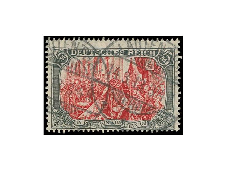 5 M. schwarz/dunkelkarmin Ministerdruck, sehr sauber gestempelt, Kabinett, Fotoatteste Jäschke und Jäschke-L. BPP (Mi. 2000,-