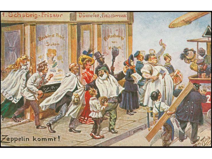 1913, Liegnitz Rundfahrt Marke mittelbraun auf orange mit sehr klarem Flugpoststempel "FLUGPOST (LIEGNITZ) A.D. KATZBACH 7.11