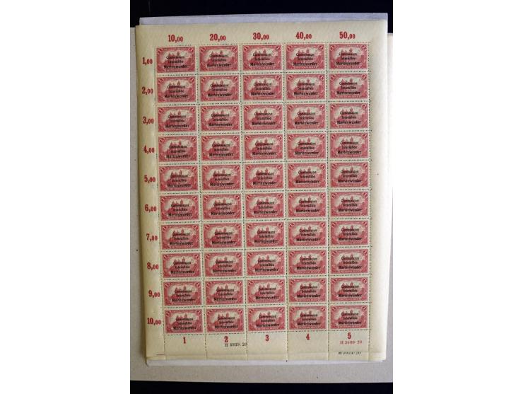 1920, Querformat 1 M.-2,50 M. im kpl. Bogensatz, postfrisch (Mi. ohne Bewertung von HAN etc. 2.000,-)