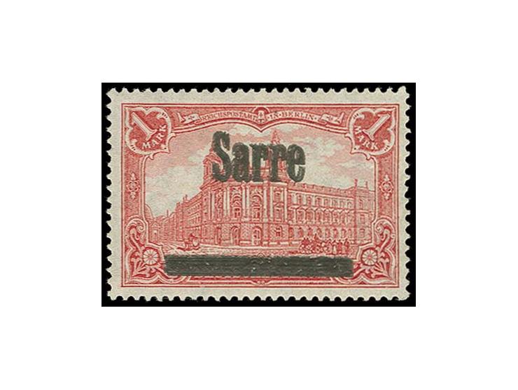 1 M. mit doppeltem Aufdruck, ungebraucht, mehrfach signiert und Fotoattest H.Ney BPP (Mi. 1.000,-)