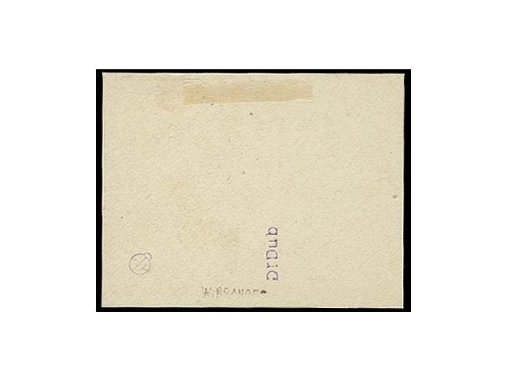 Unverausgabte: 1920, 2 Pfg. dunkelblaugrau mit Stempel "ROHRBACH b. ST. INGBERT 11 APR. 20" auf kleinem Briefstück, tadellos,