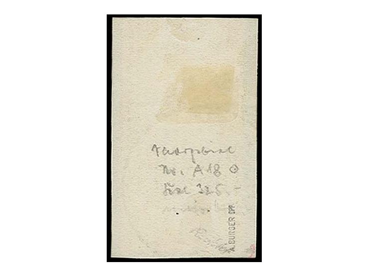 7½ Pfg. schwärzlichgrün, Oberrandstücl mit Stempel "HOMBURG" auf kleinem Briefstück, tadellos, sign. Burger BPP