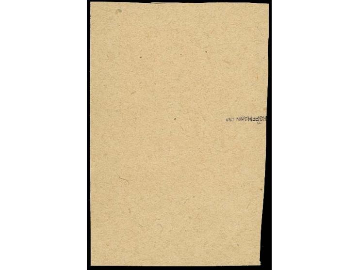 1921, Landschaftbilder 50 C., ungezähntes Unterrandstück mit Stempel "PÜTTLINGEN 31.8.22" auf Briefstück, tadellos, sign. Hof