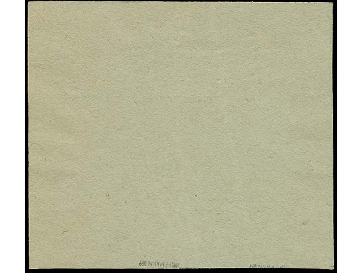2 Fr. im waagerechtem Oberrandpaar auf Briefstück, sauber gestempelt "RIEGELSBERG 30.12.47", selten, tadellos, sign. Hofmann 