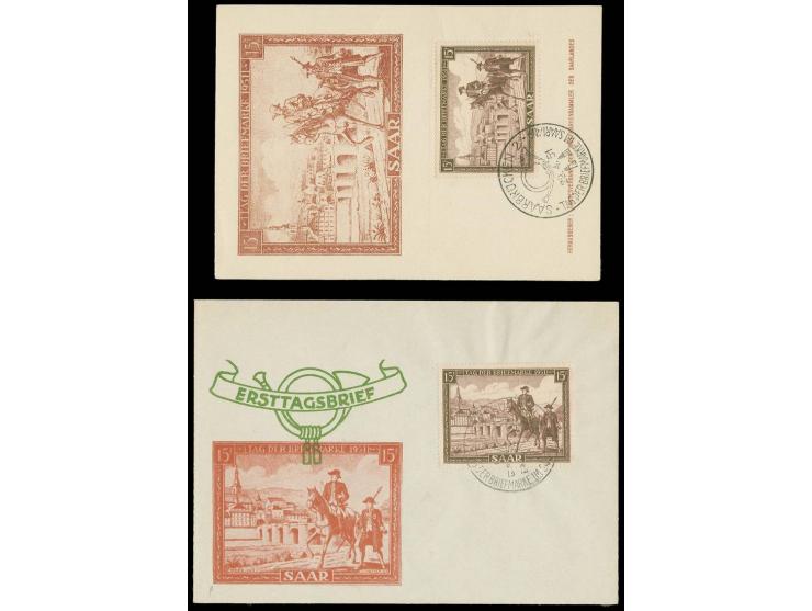 1951, Tag der Briefmarken 15 Fr. mit Sonderstempel auf Ersttagskarte bzw. -Brief, nicht häufiger Umschlag, tadellos