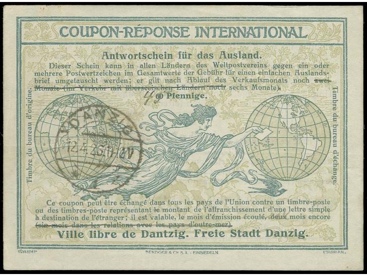 1923, IAS 60 Pfg. mit hds. Änderung des Verkaufspreises in "45" Pfennig und hds. durchgestrichenen Textzeilen über die Zeitan