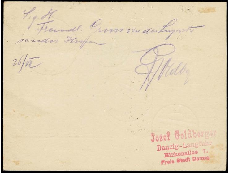 1932, Flugpost 40 und 10 Pfg. auf Luposta-Flugpostkarte mit Sonderstempel via Berlin nach Holland, dazu 2 ungebrauchte, nummi