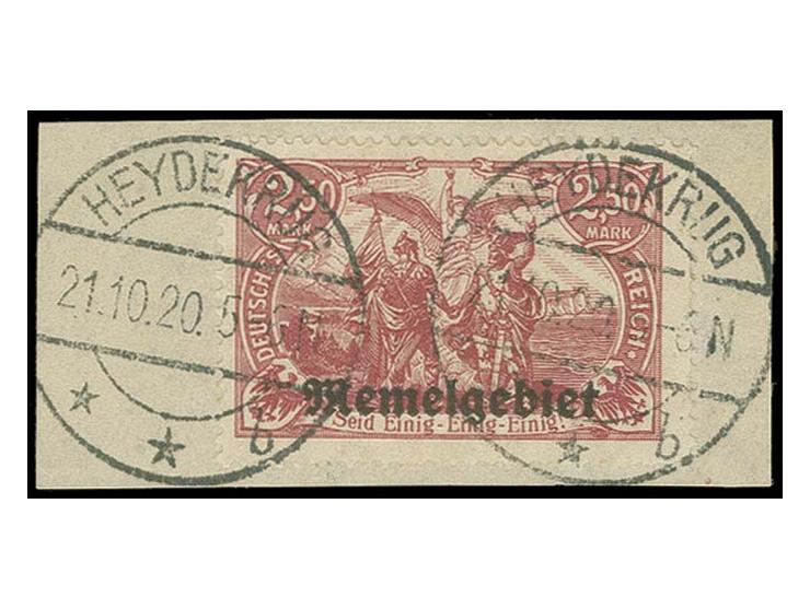 2,50 M. dunkelgraulila auf Briefstück, Kabinett, Fotobefund Huylmans BPP