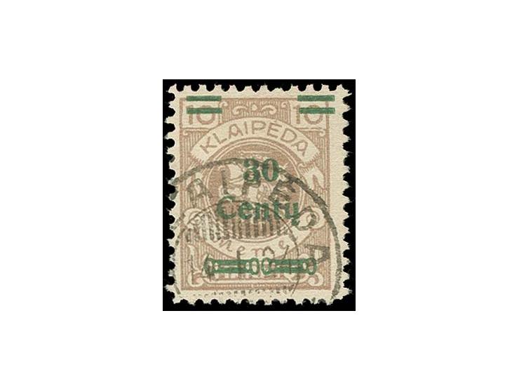 30 C. auf 10 M., Type Ie, gestempelt, tadellos, sign. Huylmans BPP