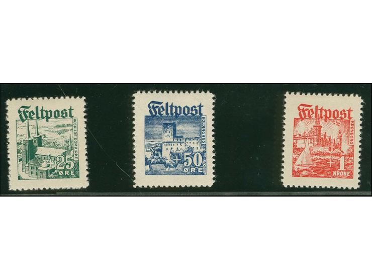 25 Öre-1 Kr. kpl. postfrisch, tadellos, sign. Keiler (Mi. 1.200,-)
