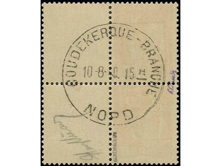 50 C. mit Aufdruck Type II, rechts mit anhängenden Leerfeldern, postfrisch, rückseitig Kontrollstempel, u.a. sign. Pickenpack
