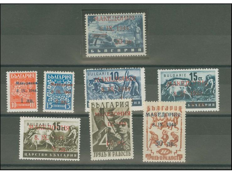 1 L.-30 L. kpl., dabei 20 L. mit Aufdruckfehler XII (Michel -.-), teils sign., Fotoattest Brunel