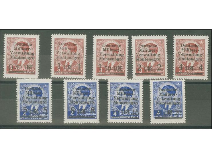 1943, Freimarken 0,50 L.-20 L. kpl., postfrisch, sign. Krischke BPP (Mi. 480,-)