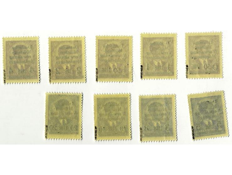 1943, Freimarken 0,50 L.-20 L. kpl., postfrisch, sign. Krischke BPP (Mi. 480,-)