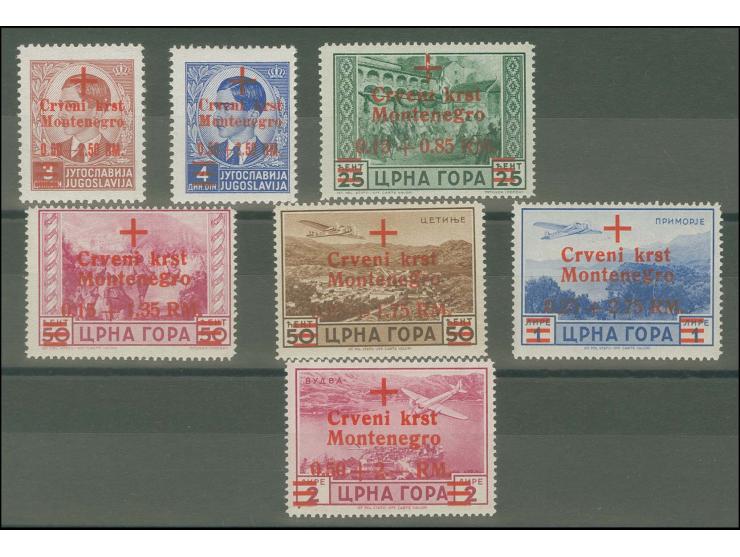 Italienische Regentschaft 0,15+0,85 RM.-0,50+2 RM. kpl., dabei letztere mit Abart "g normal stehend", postfrisch, sign. Krisc