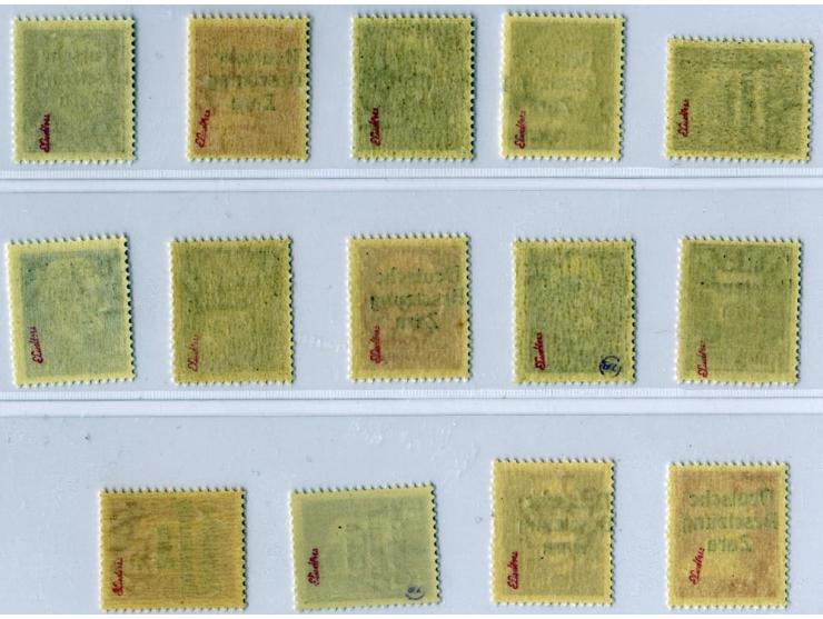 1943, Freimarken 5 C.-2,55 L. und 5 L., postfrisch, sign. Ludin (Mi. 1.492,-)