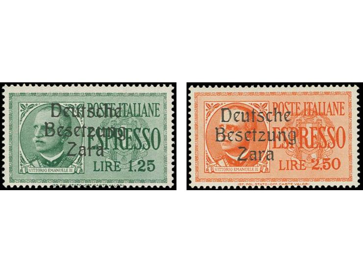 Freimarken 1,25 L. und 2,50 L., postfrisch, u.a. sign. Ludin (Mi. 275,-)