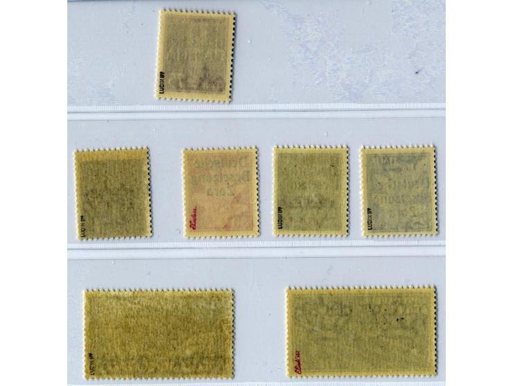 Flugpost 25 C.-2 L. und Flugpost 2 L., postfrisch, sign. Ludin bzw. Ludin BPP (Mi. 900,-)