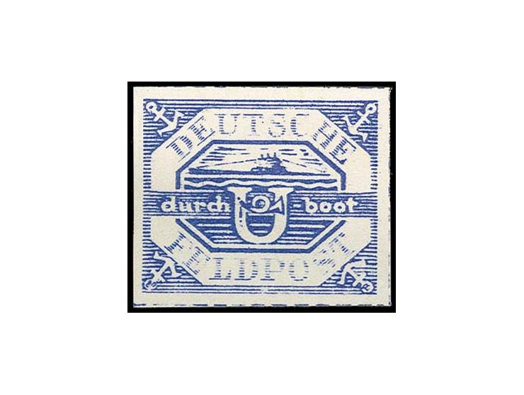 1945, Hela blau, ungebraucht, tadellos, Fotoattest Gabisch BPP