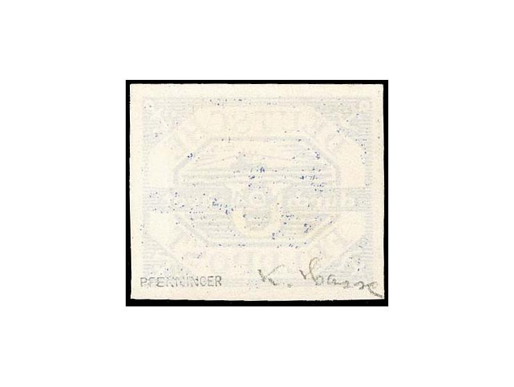 1945, Hela blau, ungebraucht, tadellos, Fotoattest Gabisch BPP
