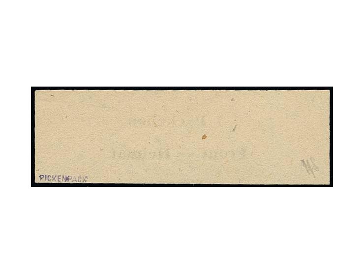 Kuban-Zulassungsmarke, Type I, ungebraucht ohne Gummi, wie verausgabt, tadellos, sign. und Fotoattest Pickenpack (Mi. 6.500,-