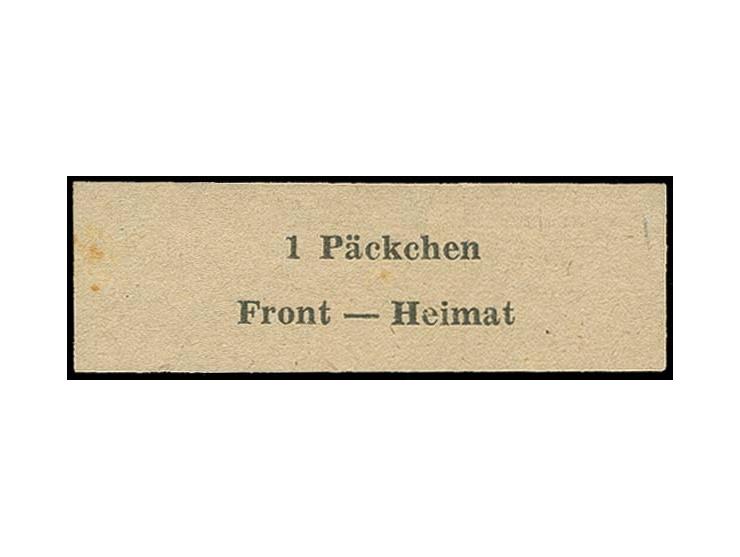 Kuban-Päckchenmarke (50:16 mm) in Type I, ungummiert wie verausgabt, links im Rand kleine Stockfleckchen, sonst einwandfrei, 