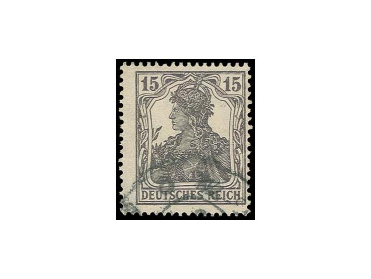 Germania 15 Pfg., gestempelt, Kabinett, Fotoattest Winkler BPP