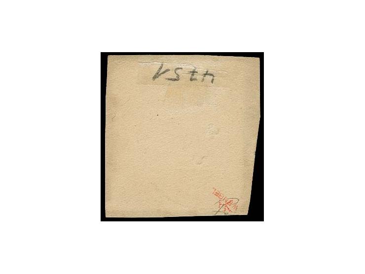 1863, 2 Grote dunkelgelblichorange auf gestrichenem Papier, sehr schön farbfrisch und bis auf kleine Durchstichkerben rechts 