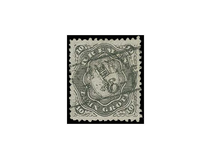 10 Grote schwarz mit zentrisch aufgesetztem Ra2, tadellose Erhaltung, Fotoattest Neumann BPP