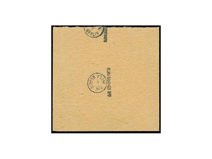 1923, 50 auf 25 Pfg. mit Stempel von Ravensburg auf Briefstück, 2 verkürzte Zähne, Fotoattest Klinkhammer BPP "tadellos" (Mi.