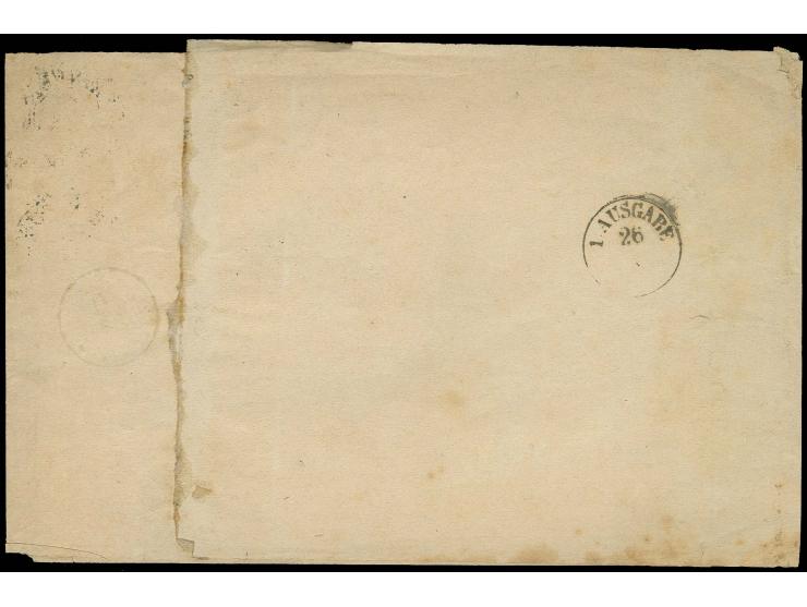 1/3 Gr. gelblichgrün auf vorgedruckter Streifbandschleife "Correcturbogen mit Manuscript" mit Sachsen-DKr. "STOLPEN 24/IV 71"