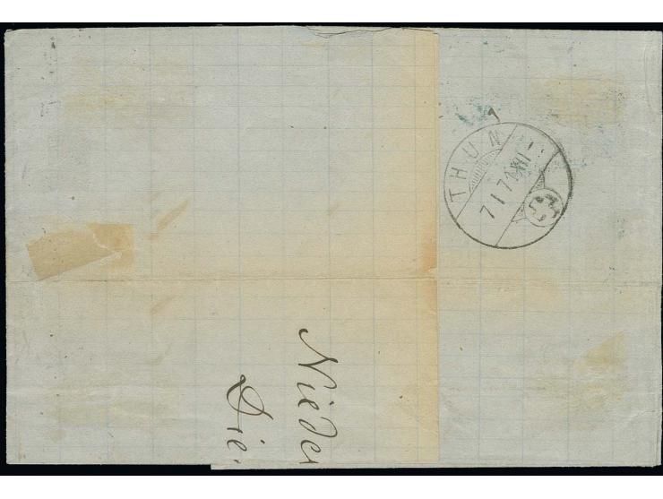 25 C. mit EKr. "NIEDERBRONN 4 1 71" auf kpl. Faltbrief in die Schweiz, etwas Patina