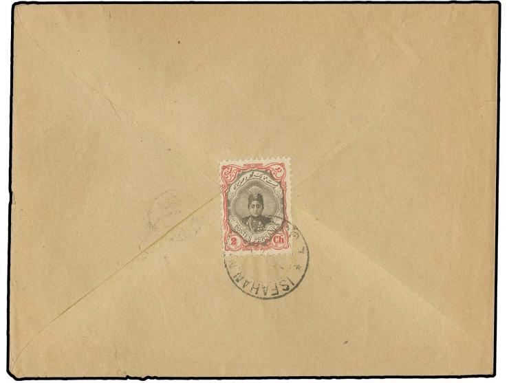2 ch., tied by Isfahan cds. to reverse of local cover with sundooq mark on front