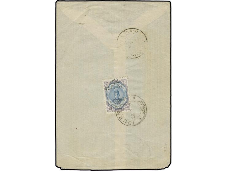 13 ch. tied by Ourmiah cds. to reverse of envelope to Berlin